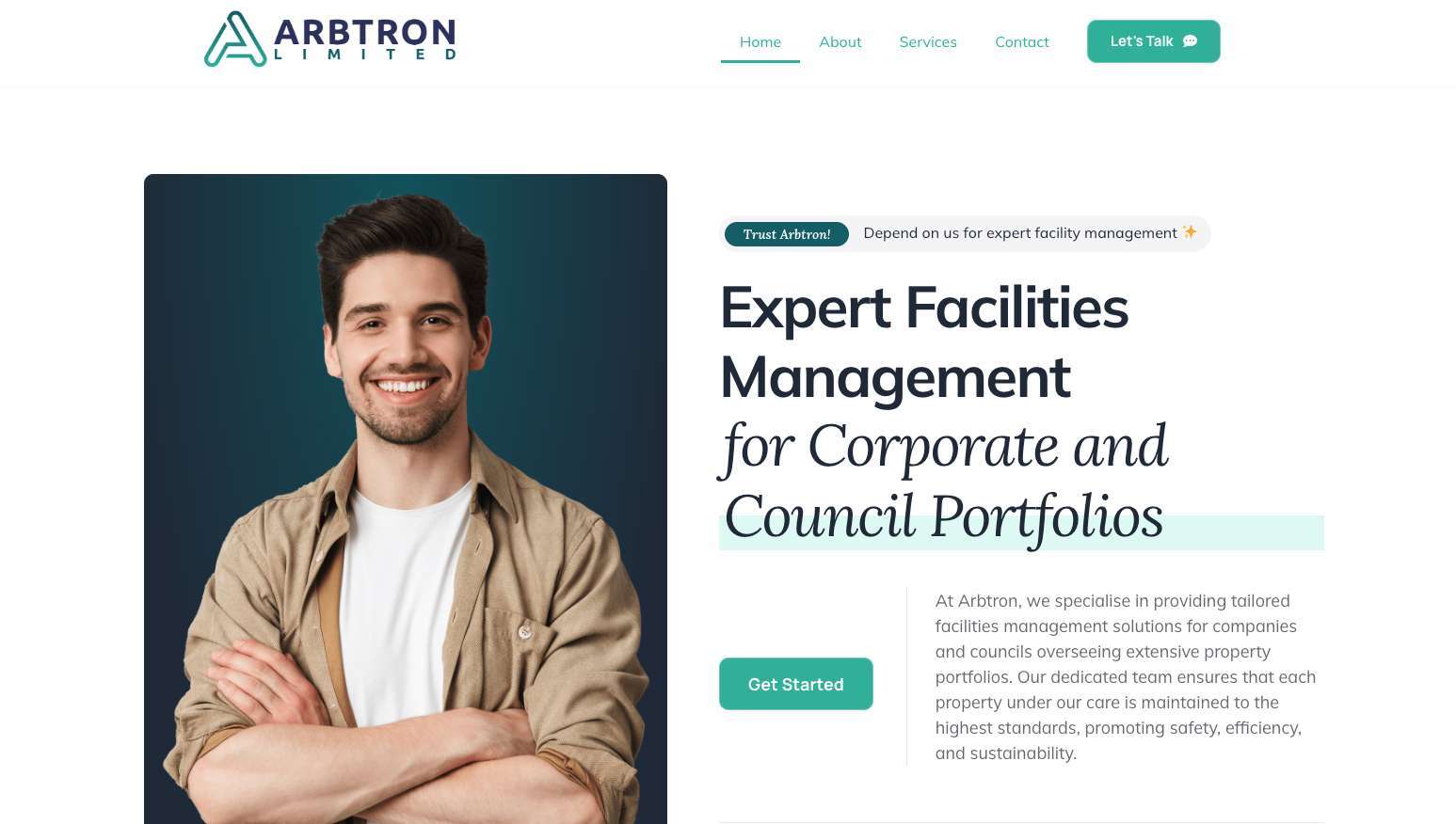 Arbtron website homepage