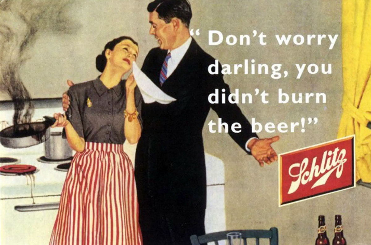 Dont worry darling you didnt burn the beer